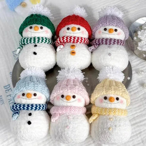 Snowman Keychain Crochet Kit