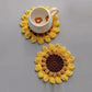 Beginner-Friendly Sunflower Coaster DIY Crochet Kit