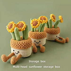 Potted Sunflower Crochet Kit