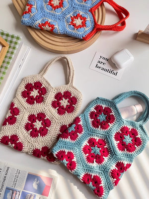 DIY Granny Square Tote Bag Crochet Kit