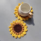 Beginner-Friendly Sunflower Coaster DIY Crochet Kit