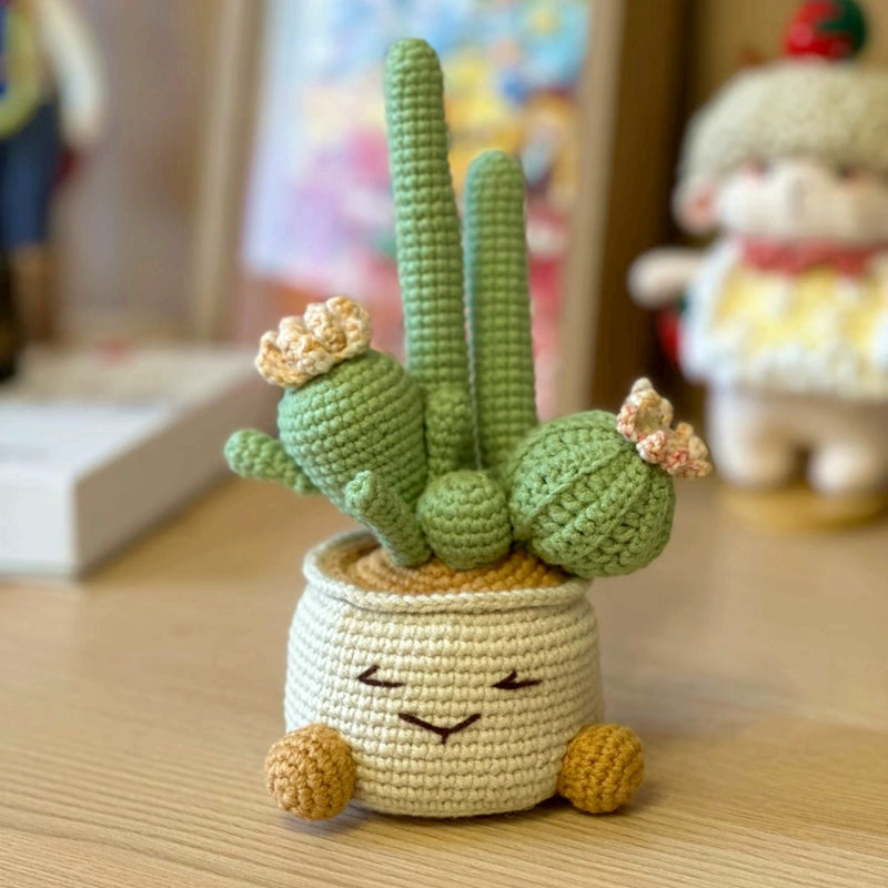 Opuntia Cactus Crochet Pattern and Kit